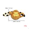 Alloy Figurine Teapot Statue Collection Gift Decoration Traditional Ornament for Hallway