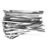 100Pcs Cable Tie Stainless Steel Hose Zip Tie Self Locking Set Kit for Wire Line Type A