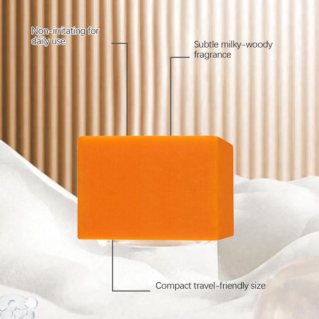 Persimmon & Goat Milk Body Bar, Gentle Moisturizing, Deep Cleansing Nourishing Soap for Whole Body Care