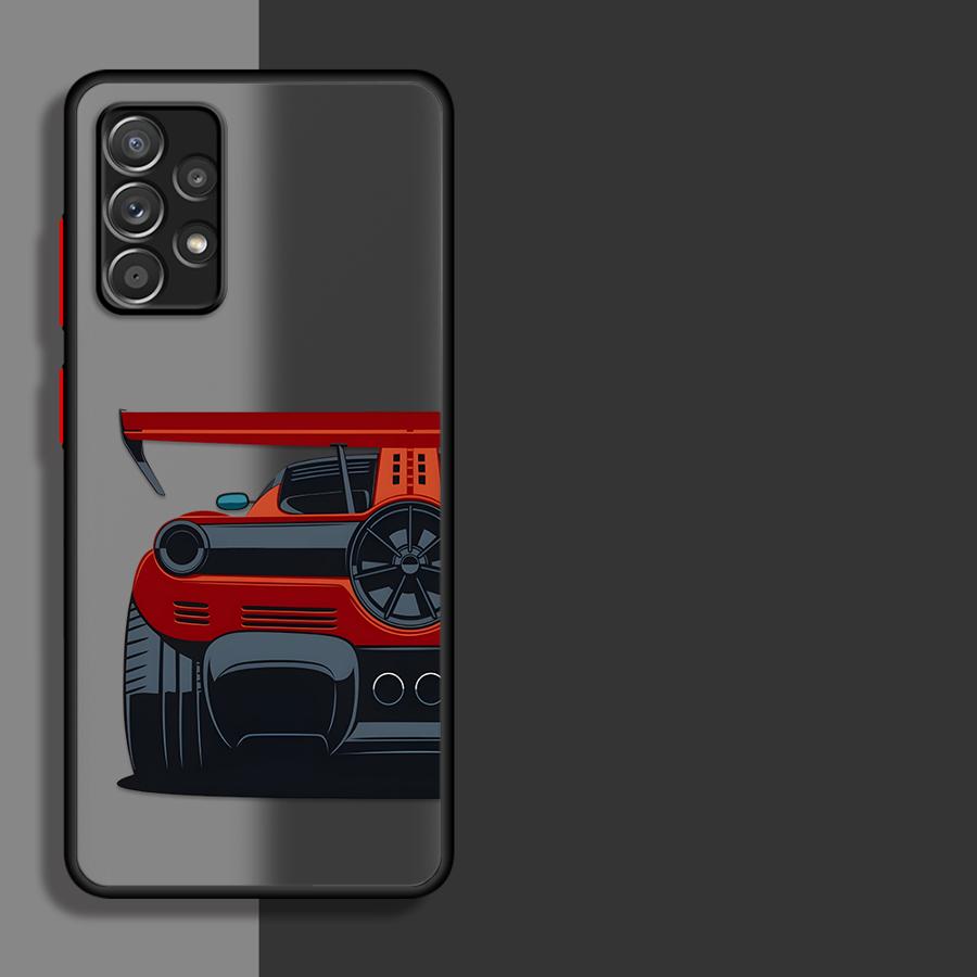 Cartoon Cool Car Case for Samsung Galaxy A35 A34 A36 A54 A16 A15 A17 A52 A14 A23 A53 A73 A33 A56 A55 A52S A72 Phone Cover