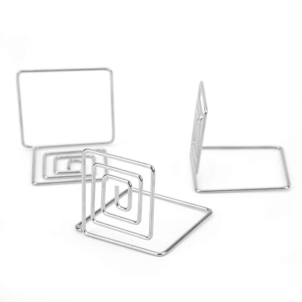 

10Pcs Silver/ Rose Gold/ Gold Business Card Holder Business Card Organizer Table Number