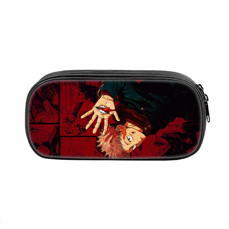 Jujutsu Kaisen Anime Character Print Student Single Layer Stationery Storage Bag For Students And Teenagers