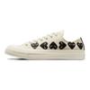 Comme des Garçons PLAY x Converse Chuck 70 Low Multi Heart - Latte Nero Sneakers Unisex Crema Aironato A08150C