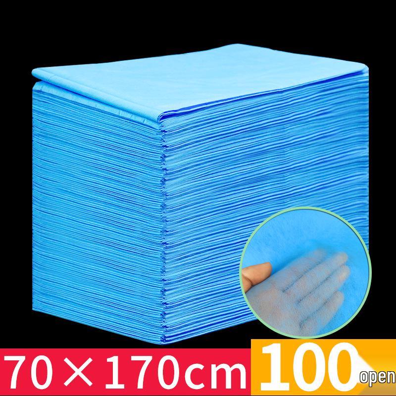 80x180cm Waterproof Disposable Massage Bed Sheet - Breathable Non-woven Fabric for Beauty Salons.