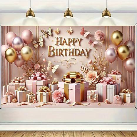 Birthday Party Background Event Decorative Banner Background Indoor and Outdoor Photography Photography Background