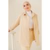103901 Übergroßes Basic Hijab-Shirt - Creme