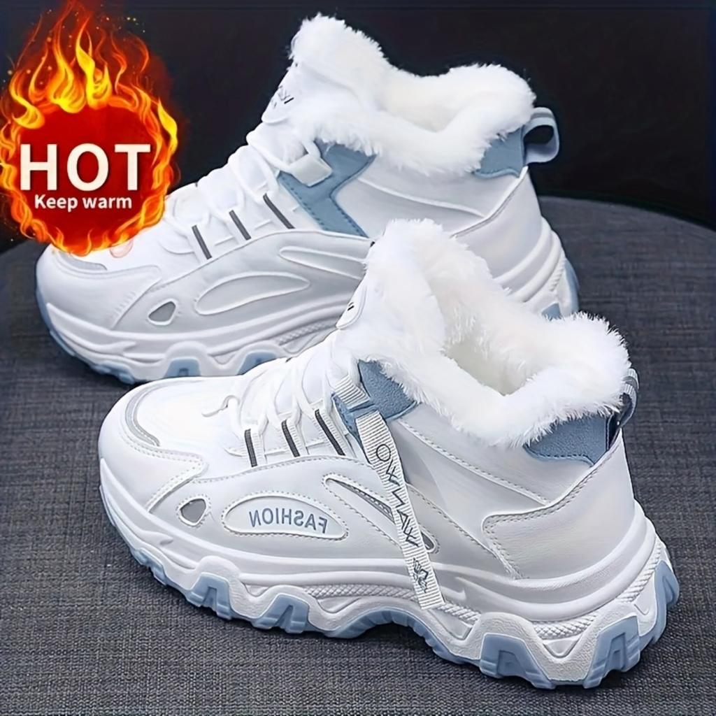 Thick and Height Increasing Women's Snow Boots for Autumn and Winter, Warm and Short Boots, Fashionable and Versatile Casual Sports Shoes
