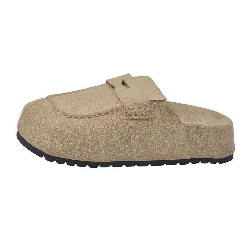 Shoes women's new spring bag head half slippers women's summer wear fashionable versatile thick sole one pedal