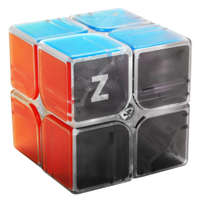 Zcube Transparent Pyramid Magic Cube Educational Toy, Second to Fifth Order, Stickerless with UV Printing.