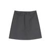 Summer 2025 Women's Gray High Waist A-line Bodycon Mini Skirt