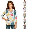Kids Long Sleeve Shirt with Fashion Print for Back To School