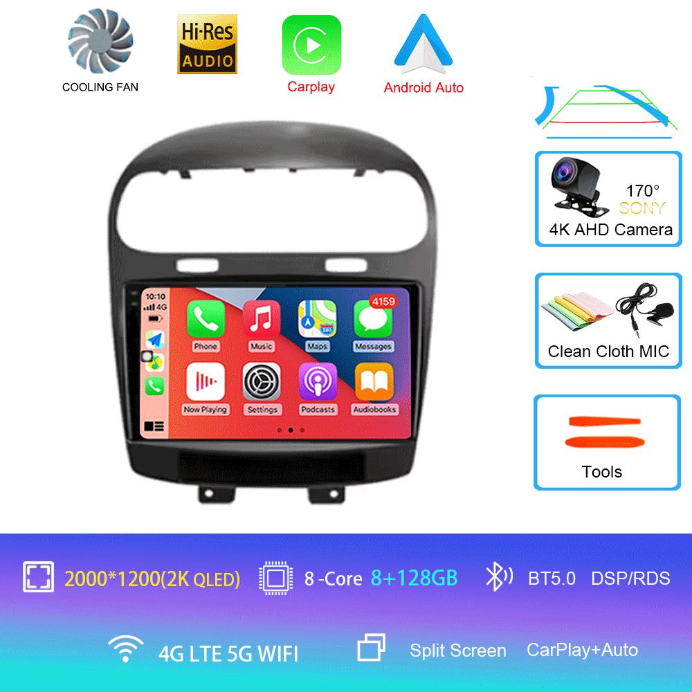 For Dodge Journey Fiat Leap Freemont 2011 - 2020 Car Radio Multimedia Player Navigation GPS DSP 4G Wifi Carplay Auto Android 14