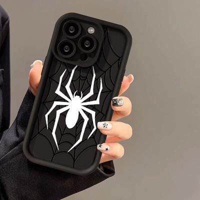 White Spider Suitable for iPhone16ProMax Phone Case 14 Apple 13 Frosted 12/15 Premium 11 Case