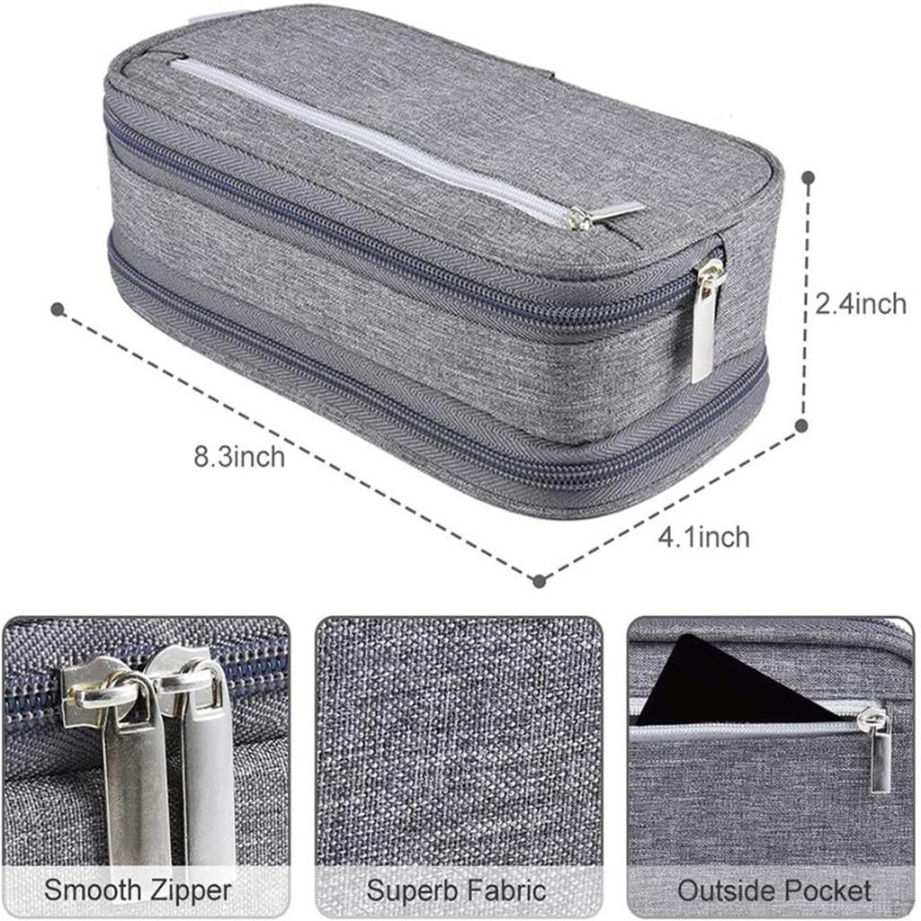 Large Capacity Pencil Pouch and Pen Case Cosmetic Bag Office Organizer Storage