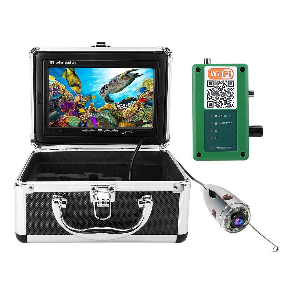 7in TFT Wifi CMOS 1000TVL Underwater Video IR Camera Monitor IP68 65.6ft