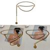 Chic Dress Waist Chain With Metal Link Accent For Young Women