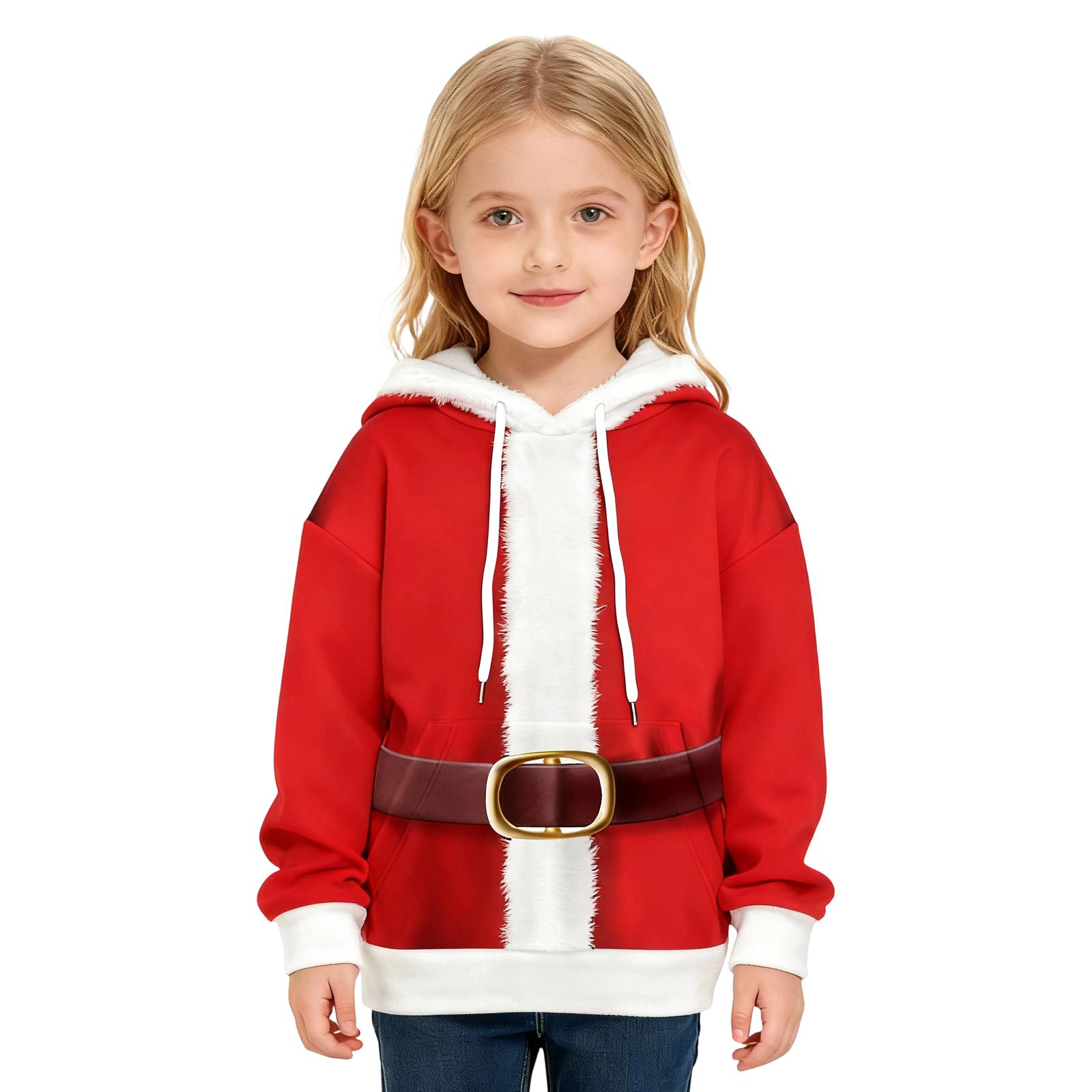 

Children s Casual Fashion Pom-Pom Long-Sleeved Hooded Sweatshirt 140 красный