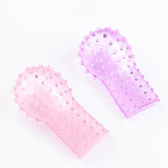 Finger Stimulator Enhance Internal Sensation Scratch Resistant TPE Clitoris Finger Massaging Cot for Couple