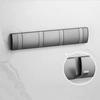 Wall-Mounted Folding Hook for Bathroom, Kitchen, Living Room, Wardrobe - 1 To 6 Row Hooks for Coats, Hats, and Clothes.