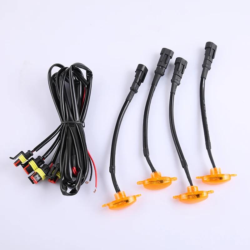 

Car Front Grille Amber Light Raptor Style Lamp Kit 4Pcs/Set For Jeep Renegade 2015 2016 2017 2018 2019 2020 2021 Style B