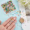 450Pcs 15 Colors 2-Hole Glass Seed Beads Transparent Colours Rectangle Mixed Color 4.5~5.5x2x1~2.5mm Hole: 0.5~0.8mm 30pcs/colors