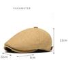 HT4975 Berets Autumn Winter Wool Hats for Men Women Artist Painter Beret Hat Adjustable Flat Cap Male Female Octagonal Beret Cap