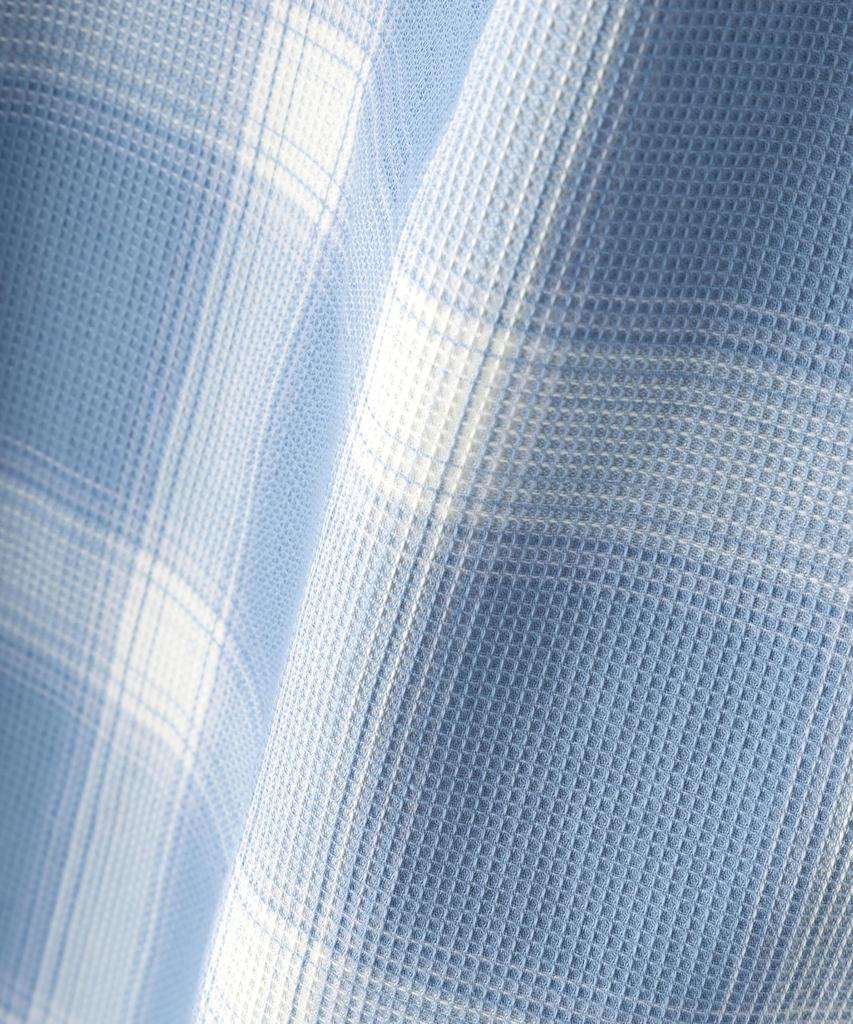 AVIREX WAFFLE OMBRE CHECK DETACHABLE SHIRTS Women's F 113 Light Blue 783-5120601