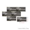 6pc/set 3D Vintage Wall Stickers Self-adhesive PVC Tile Kitchen Bathroom Floor Stair Waterproof Home Decor Art Mural Wallpaper