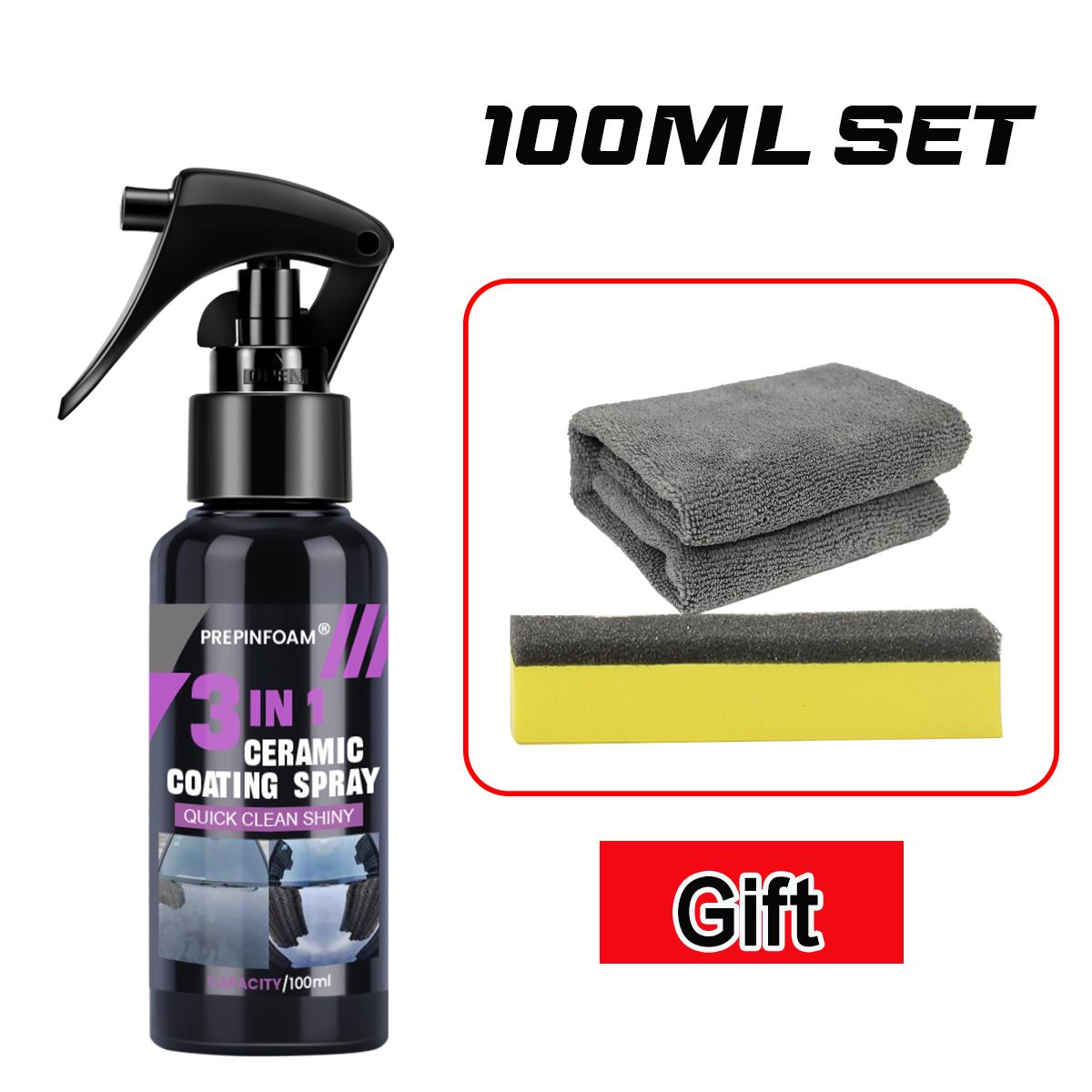3 en 1 Revêtement Céramique Nano Liquide pour Voiture Revêtement Cristal Nano Couche Hydrophobe Agent de Revêtement de Peinture de Polissage Polish Revêtements Nano