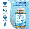 Triple Action Omega-3 Fish Oil Supplement with EPA and DHA - Heart and Brain Health, Memory and Cognition Support
