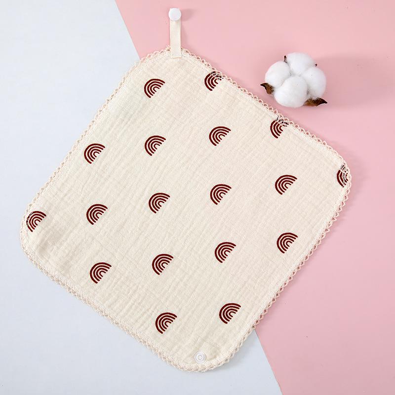 4-Layer Cotton Gauze Baby Towel - Soft, Class A, Small Square for Children and Kindergarten Use