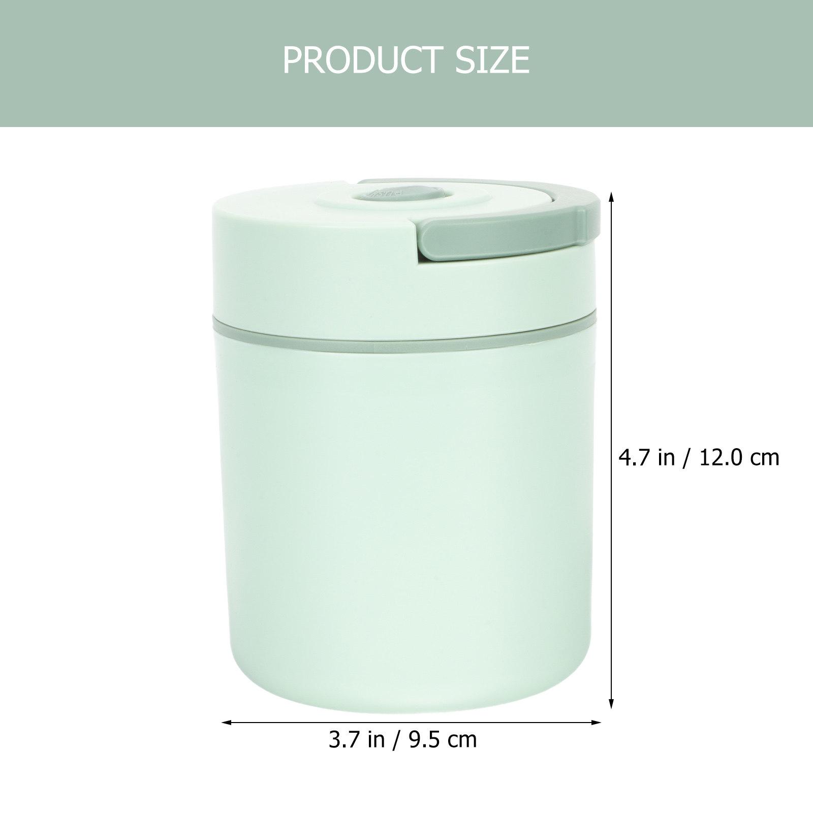 

Insulated Breakfast Cup Portable Soup Container Leakproof Thermal Cup for Oatmeal Porridge Milk Office Outdoor Travel Morning зелёный