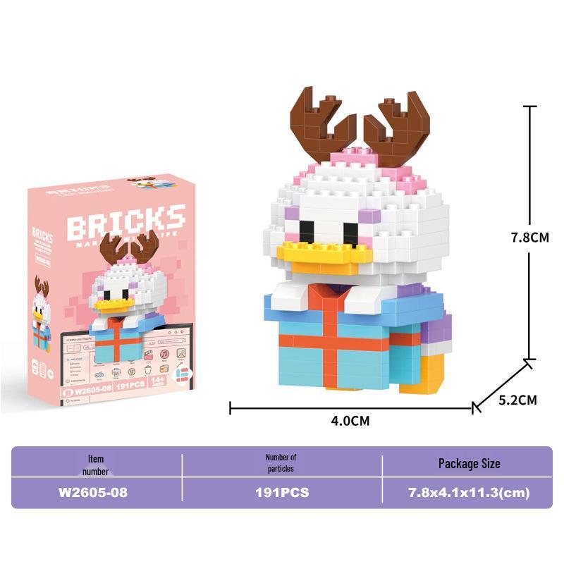Lele Brothers Micro Building Blocks - Educational Small Animal Sets for Kids, Compatible with Lego, Boys' Toy Gifts