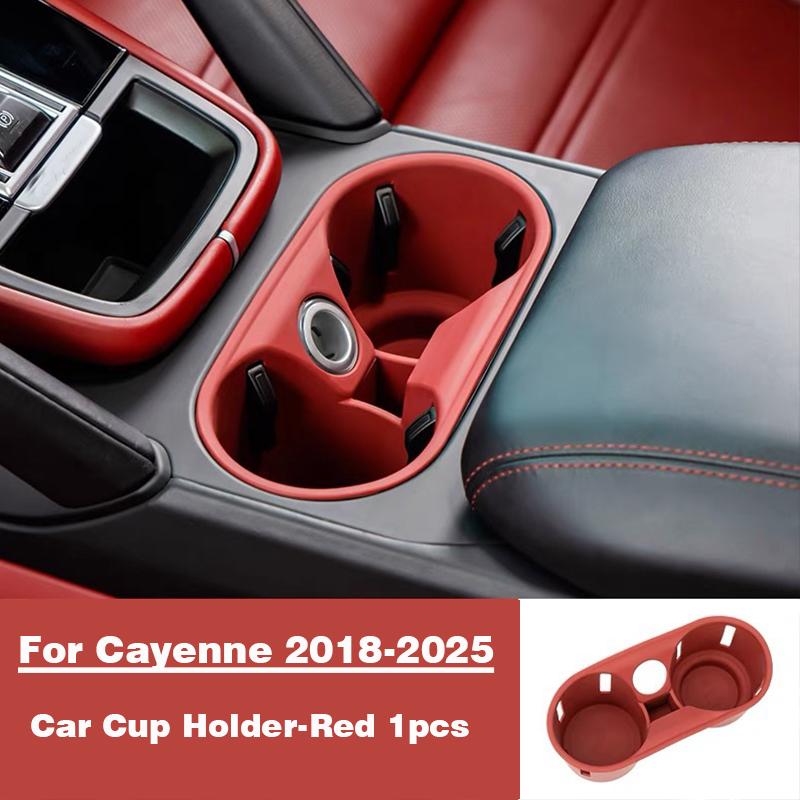 

For Porsche Cayenne Macan Center Console Bottle Holder Insert Anti Slip Drink Organizer Auto Accessories Silicone Car Cup Holder