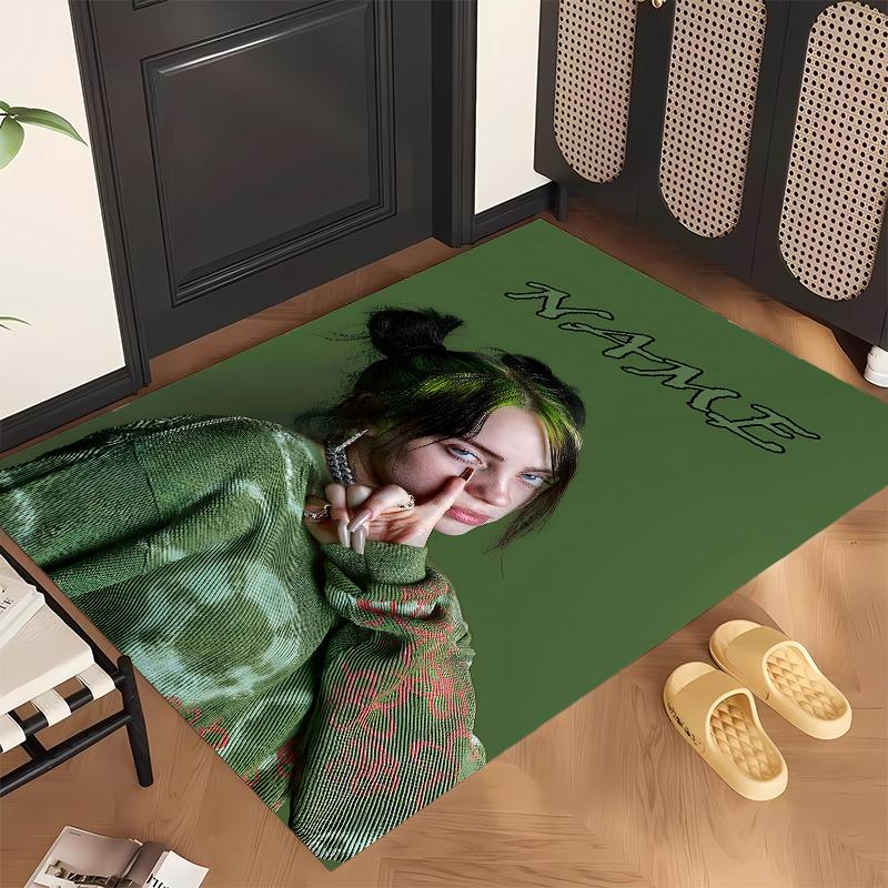 Billie eilish (5) Tappeto da Ufficio Personalizzato con Nome Decorazione Elegante per Soggiorno Camera da Letto Cucina
