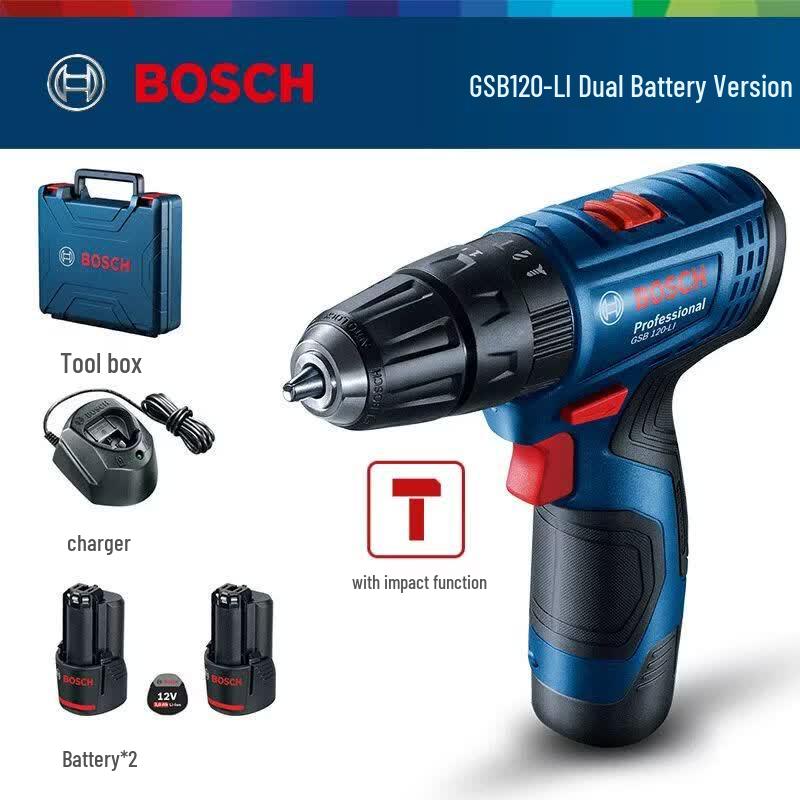 Bosch 12V Cordless Brushless Impact Drill/Driver CN plug (adapter included)