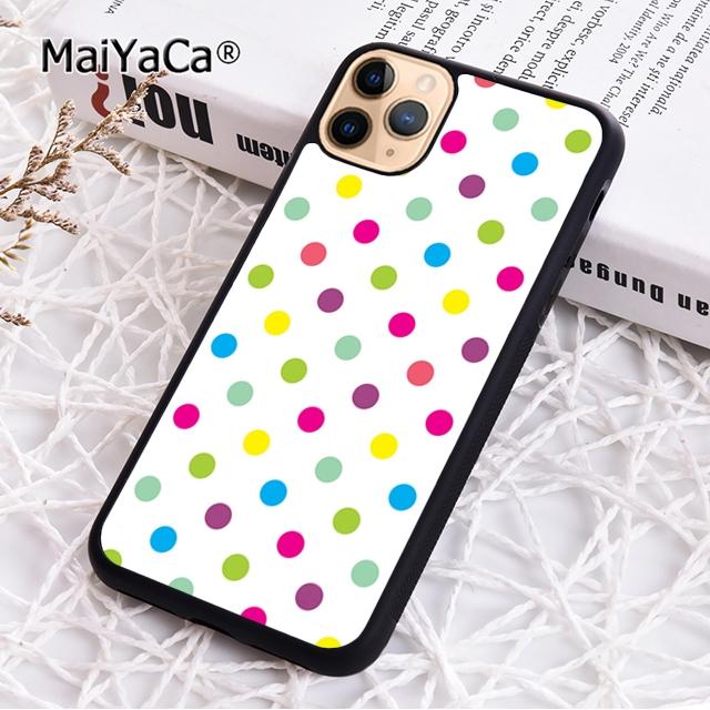 

MaiYaCa Polka dots Colorful Phone Case Cover For iPhone 17 Air 16 15 plus 11 12 13 14 pro max shell coque iPhone 11pro max