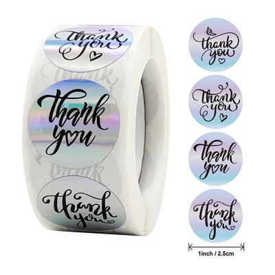 100-500Pcs High-Quality Thank High-Quality You High-Quality Stickers High-Quality Gift High-Quality Sealing High-Quality Gold High-Quality Foil