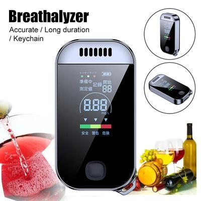 Digitální tester alkoholu v dechu Detektor plynů Profesionální alkohol tester s LCD displejem USB dobíjecí Elektronický tester alkoholu