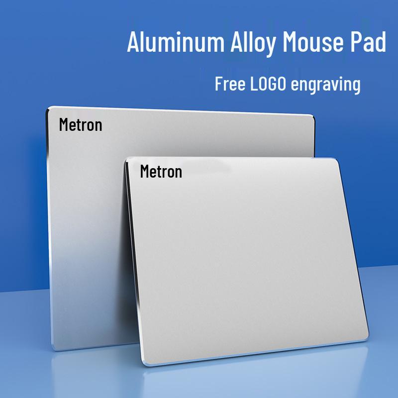 Wodoodporna podkładka pod mysz gamingowa i biurowa ze stopu aluminium - Odporna na zużycie, z możliwością personalizacji logo, gotowa na prezent