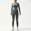 Ski Training Seamless Base Layer Set Autumn-Winter Warm Moisture-Wicking Quick-Dry Fitness Wear Simple Basic Style