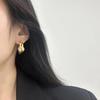 Double-Layer Gold Ring-Wrapped Pearl Earrings, Ear Buckles, Retro Light Luxury Niche Premium Daily Versatile Earrings.