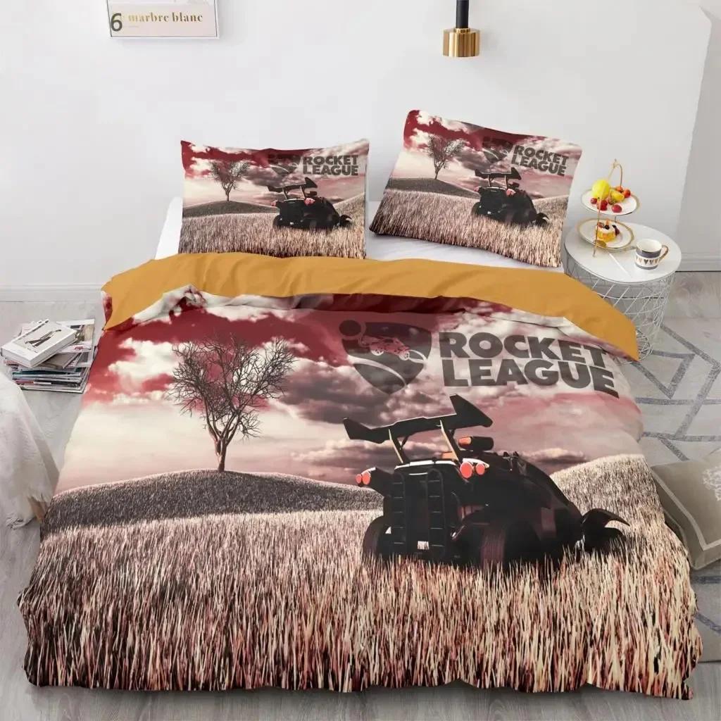 Rocket League Bedding Set Bedspread Single Twin Full Queen King Size Car Rocket League Bed Set Children'S Bedroom Duvet Cover