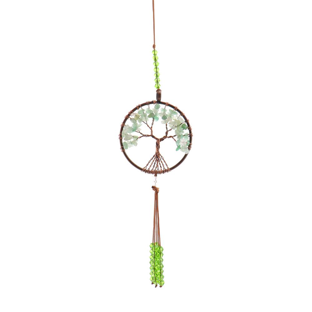 Natural Stone Tassel Car Pendant Sun Catcher