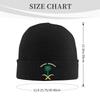 Saudi Arabia Coat of arms Flag Beanie Hats  Knit Hat Adult Unisex Fashion Head Wrap Caps Winter Hippie Custom Bonnet Hats
