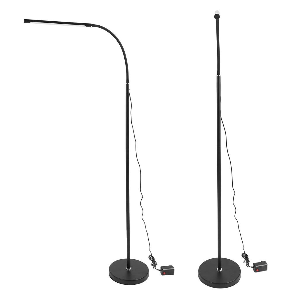 Luminária de Chão LED Ferro Ajustável Moderna de Canto com Controle Remoto para Quarto Sala de Estar