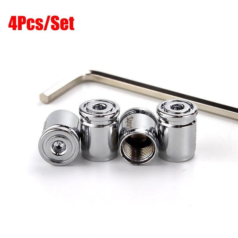 Auto Reifenventilkappe Aluminium Auto Staubdichtkappen Diebstahlschutz Reifenradschaft Luftventilkappen Sportmodifikation für Alle Modelle