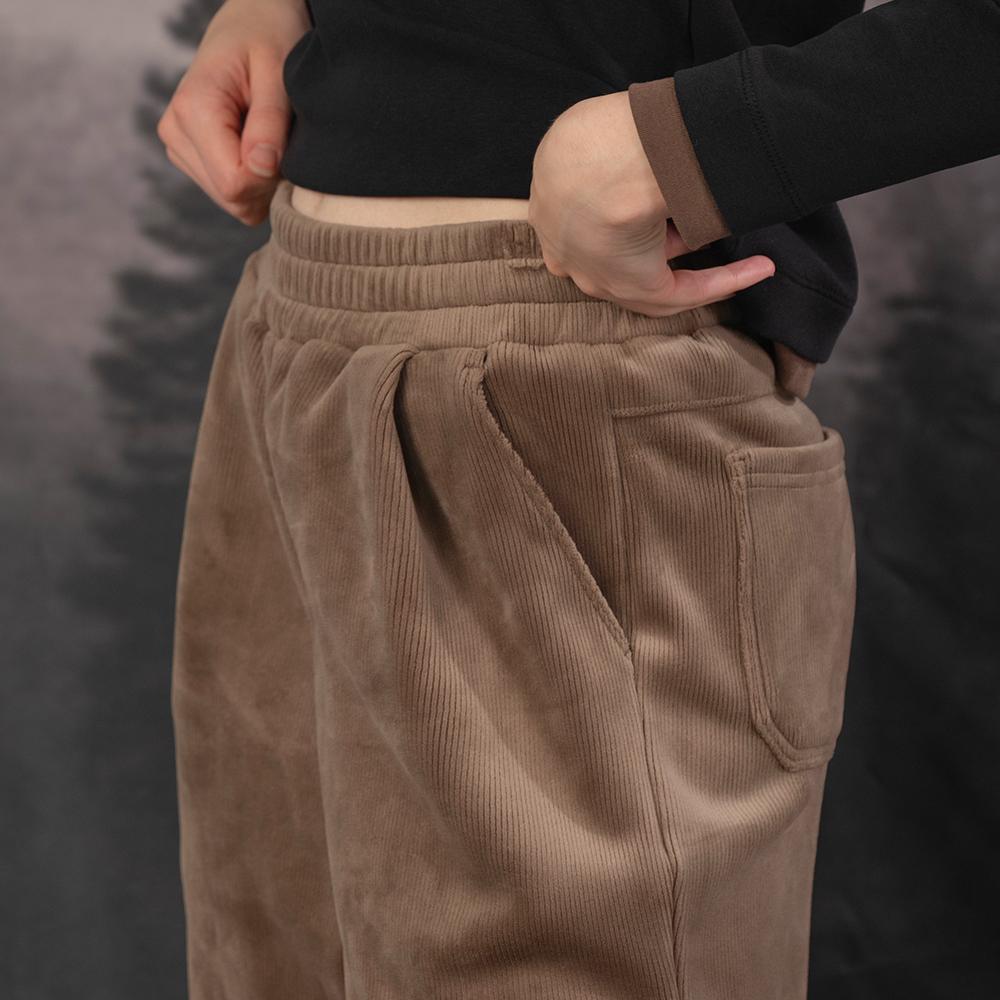 DURAN Corduroy Brushed Wide Pants Dbf5W-9217 4 Colors
