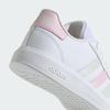 Adidas Grand Court 2.0 Kids Sneakers Unisex Boys Girls 17-25.5cm Footwear White/Clear Pink 18.5 Cm