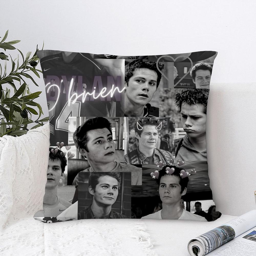 D-Dylan O Brien Kissenbezug Sofa Dekoration Zuhause Zweiseitiger Druck Plüsch Quadratische Dekokissenbezüge Kissen Deko Abdeckung